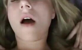 00093 Blonde teen with BF on homemade video